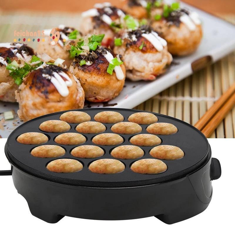 [Rápido F] Máquina Takoyaki Doméstica Bola Mini Assadeira Elétrica De Café Da Manhã Plugue Ue