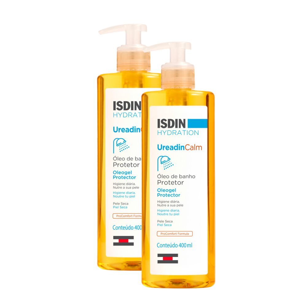 Kit 2 Ureadin Calm Isdin Hydration Óleo de Banho Protetor 400ml