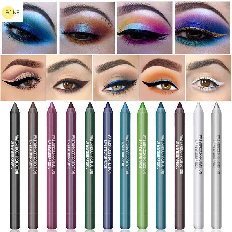 EONE Sombra Caneta Delineador 14 Cores Monocromático Alta Multifuncional À Prova Dwaterproof Água Pérola Glitter Gel Maq