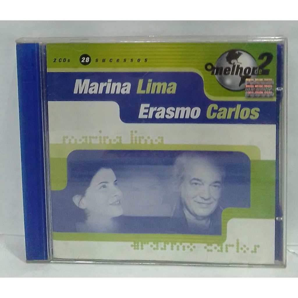 CD Usado Marina Lima  Erasmo Carlos  O Melhor De 2