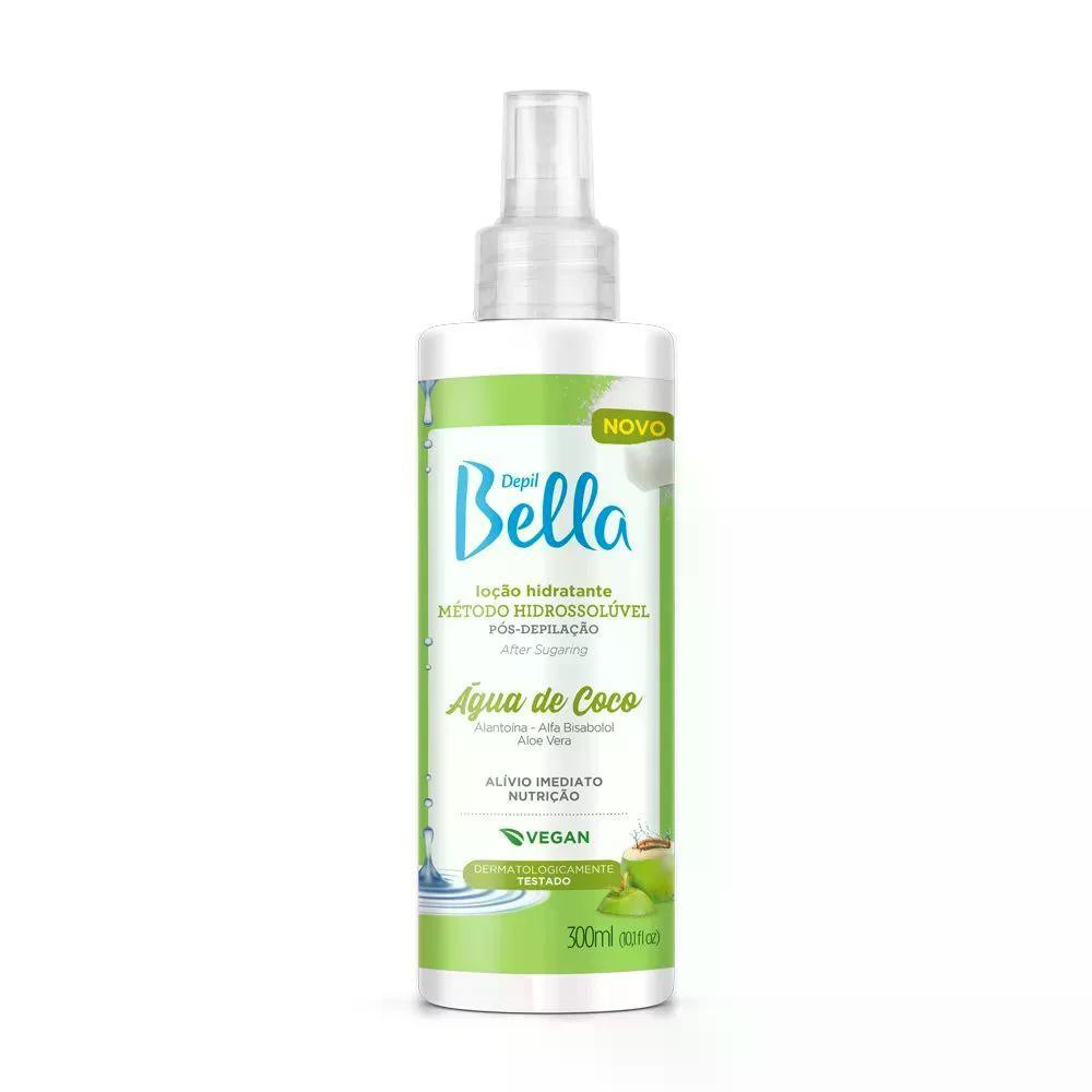 Locao Hidratante Agua Coco Depil Bella Pos Depilacao 300ml