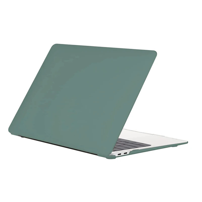 EooCoo Matte Laptop Case Para Macbook Air 13 M1 A2337 A2179 A1932 Fosco Verde Meia-Noite Resistente A Riscos Capa