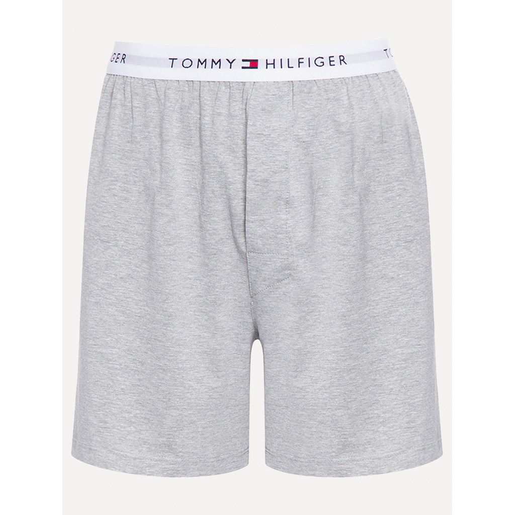 Cueca Tommy Hilfiger Box Core Knit Interlock Athletic Cinza