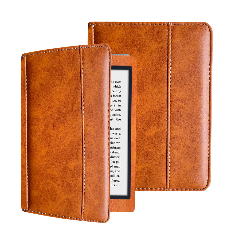 Adequado para Lotte kobo nia n306 2020 Capa protetora 20cm E-Book Flip Back Clip Capa de couro