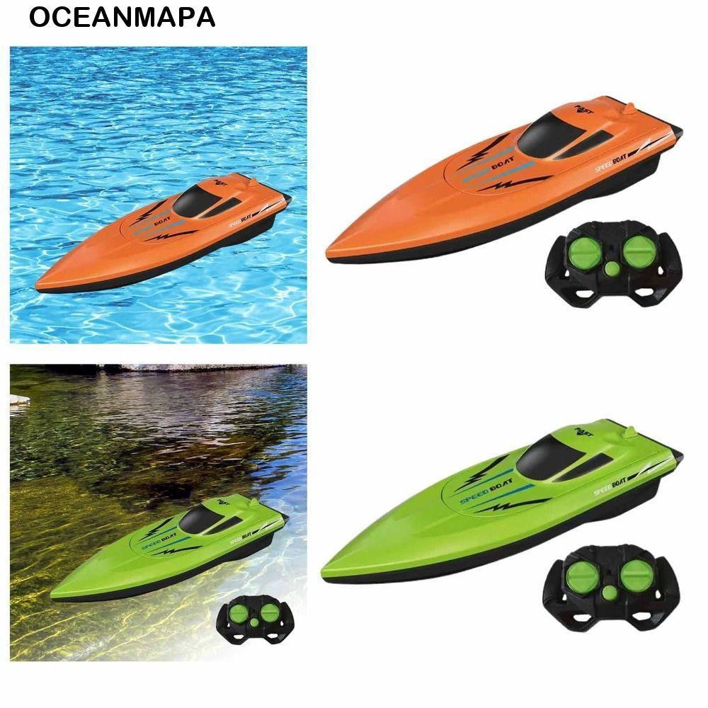 Barcos OCEANMAPA Racer RC , Barco À Vela Prova D'água Com Controle Remoto , Brinquedo De Lancha Sem Fio 2.4G De Alta Vel