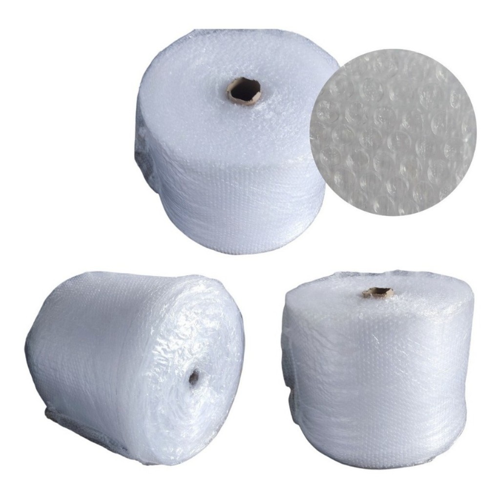 Kit 3 Plástico Bolha 40 Cm X 100 E-commerce 25 Micras Bolha Mudança Proteção Transporte
