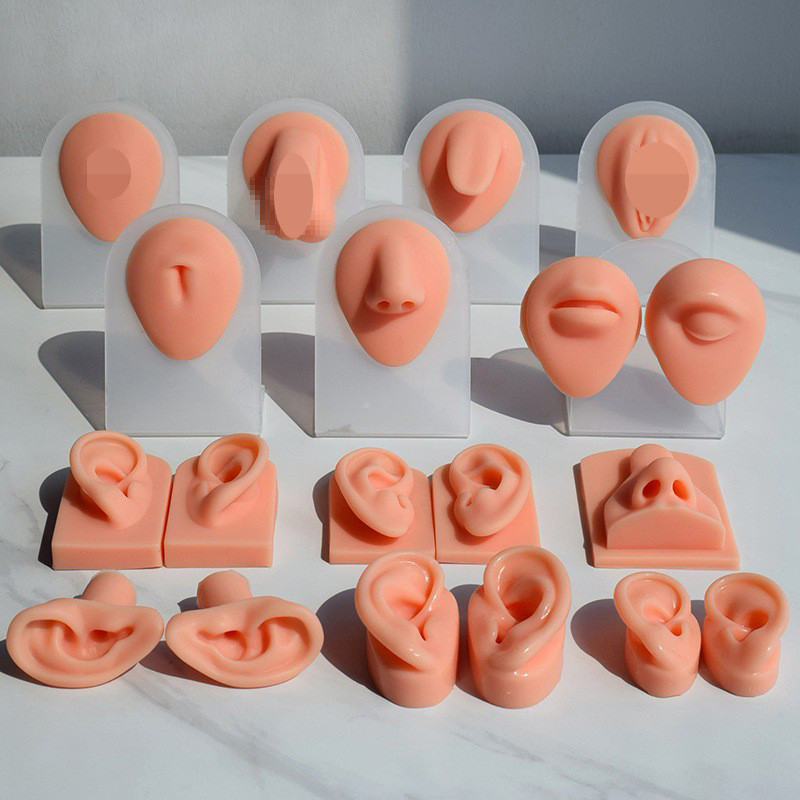 Modelo Humano facial Apresenta De Orelha De silicone Perfurado Com Punção Por byf02888688 . Meu20260530