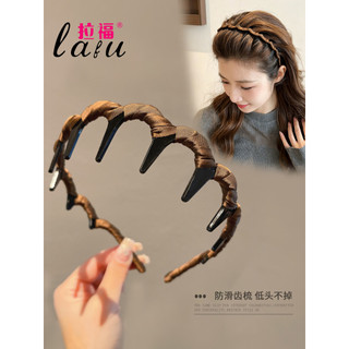 Cocar feminino 2026 novo estilo antiderrapante alta crânio rosto lavagem especial dentado bandana elegante Hairband pres