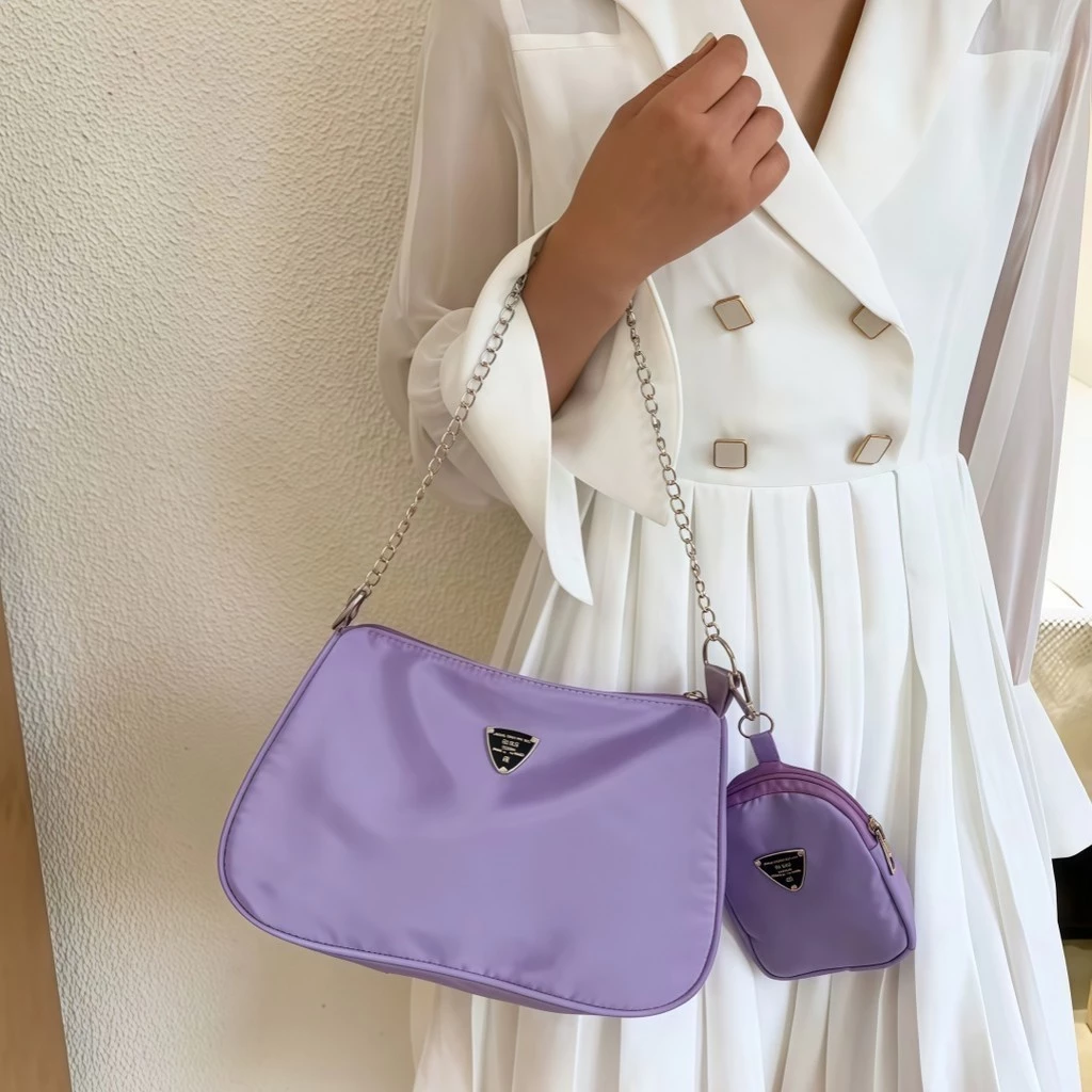 Bolsa Transversal Moderna de Nylon Leve com Alça Prática para Uso Diário ACHEI GLAM — imagem 1