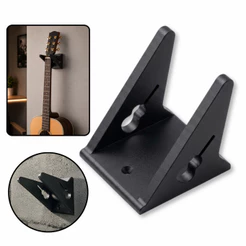 Suporte Violão HMX De Parede Preto Reforçado Para Guitarra Baixo Ukulele Cavaco