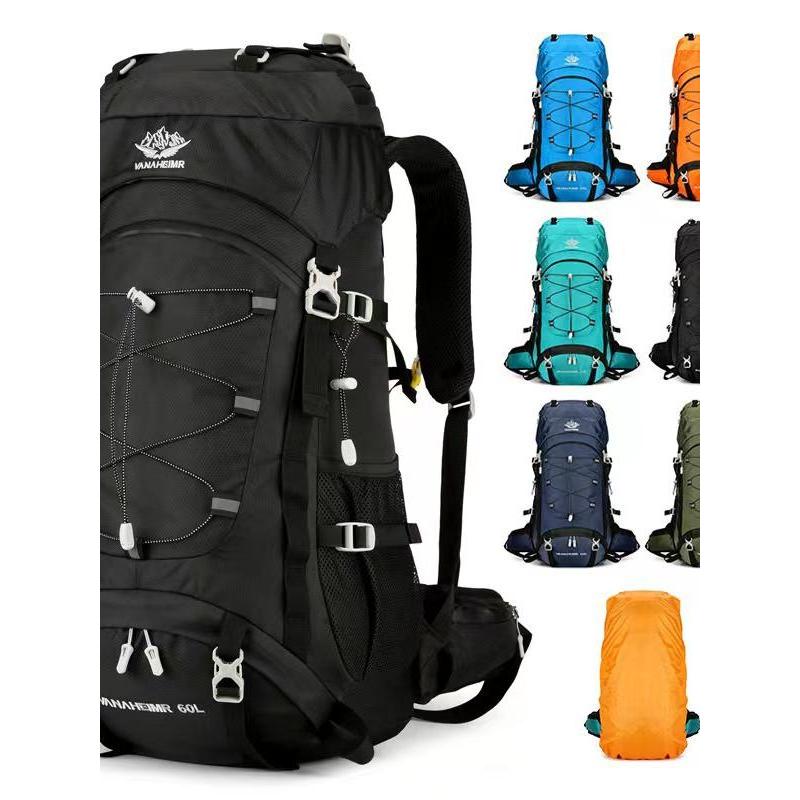 Correndo mochila esportes ao ar livre montanhismo 60L grande capacidade 2025 outono novo produto caminhadas acampamento