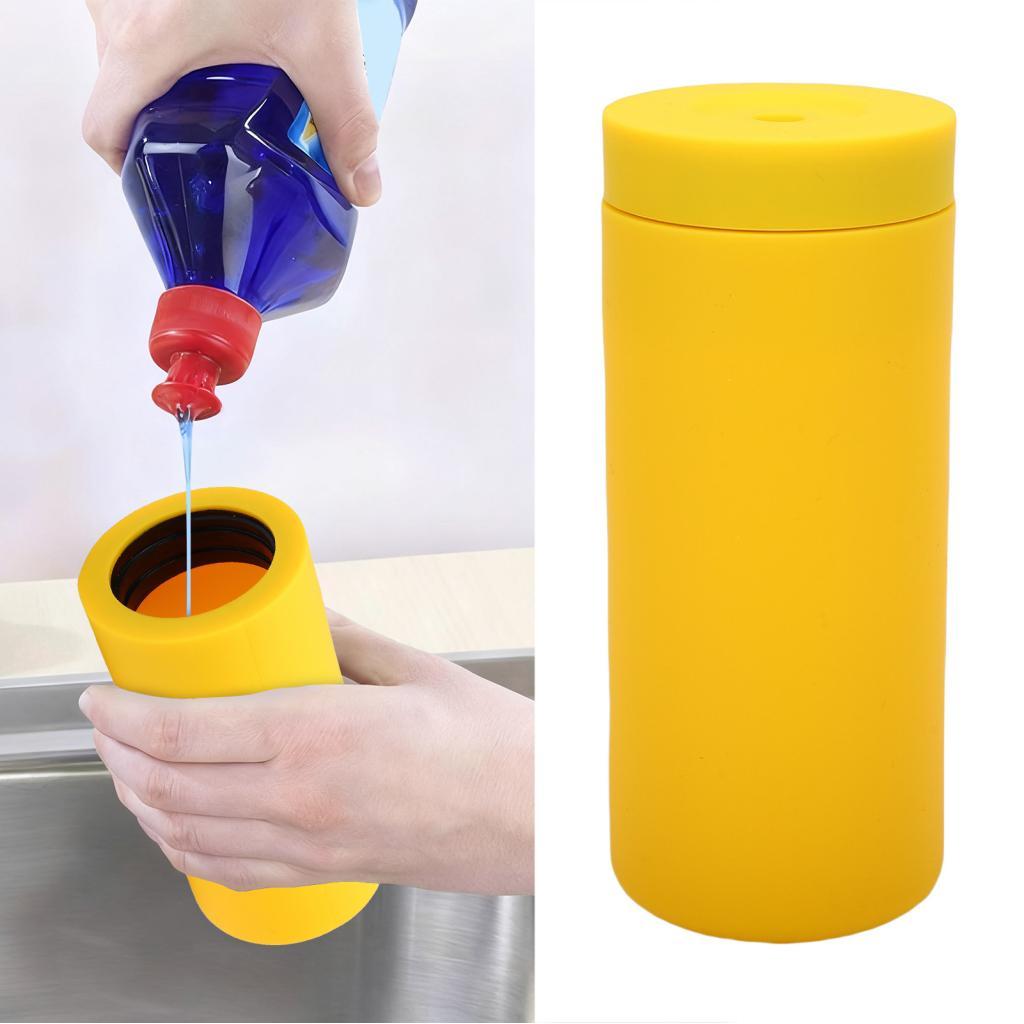 sakurabc Fabater Silicone Prato Dispensador De Sabão Para Cozinha Squeeze Garrafa Uso Versátil Banheiro Redondo Recarreg