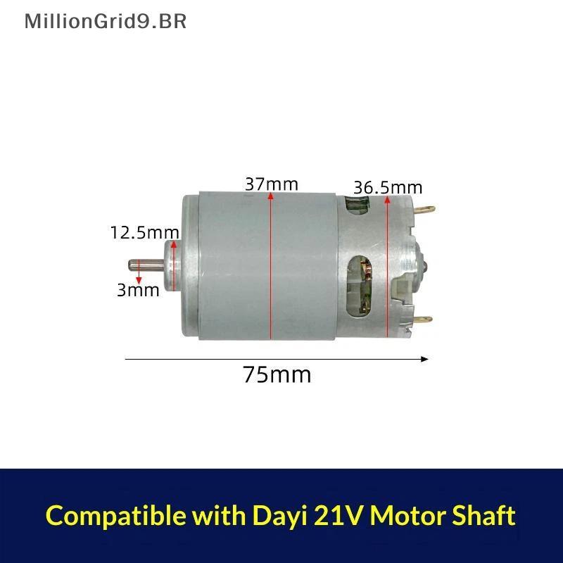 Motor Moinho RS550 21V Para Ferramenta Elétrica De Furadeira Sem Fio De Alta Velocidade DIY E Uso Profissional BR