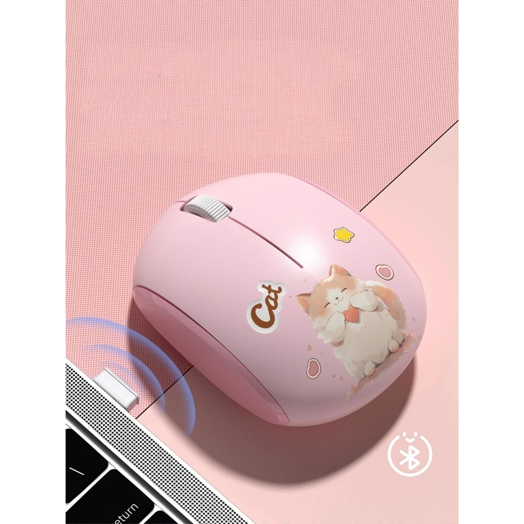 Mouse de mão pequena 85 x 60 mm esquerda direita Design simétrico 1200DPI receptor grátis + bateria