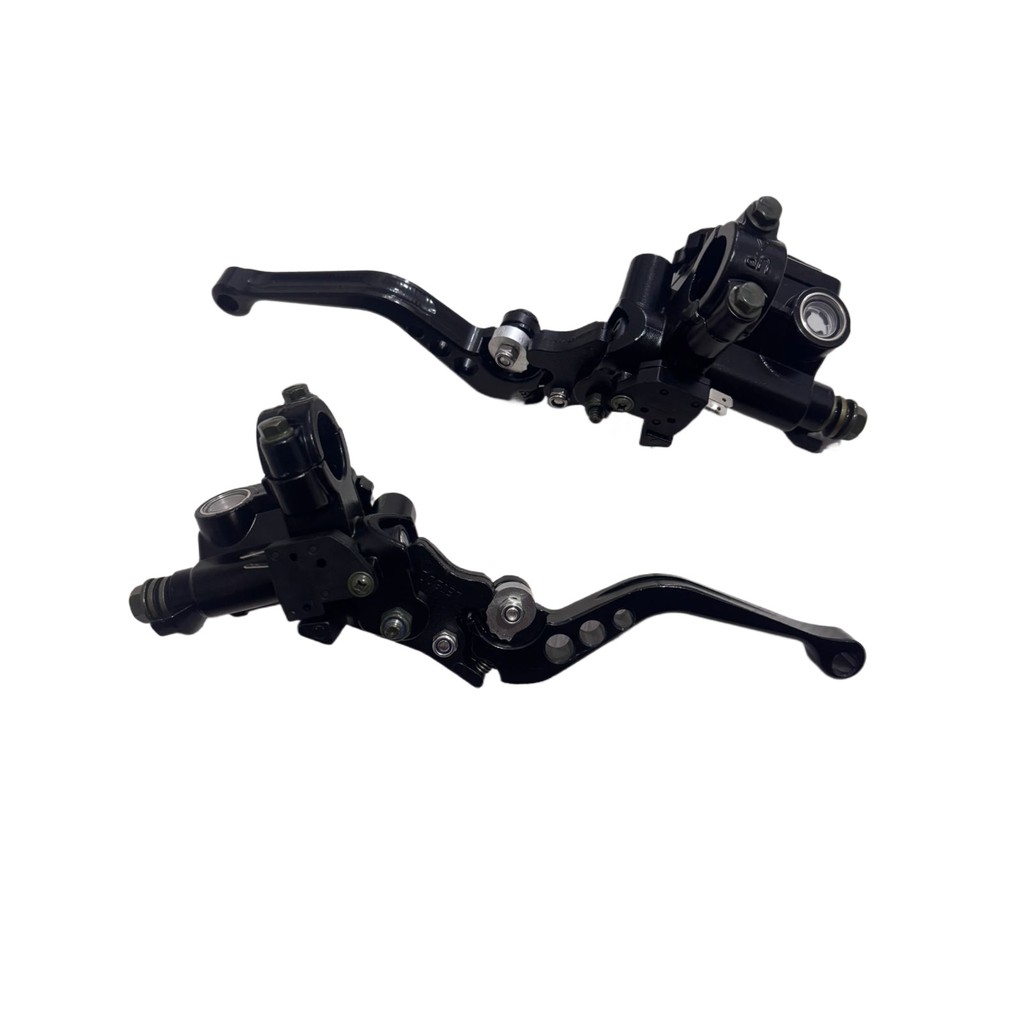 Par Manete Esportivo Moto CNC + Bomba Hidráulica Universal Regulável Freio + Embreagem AC305