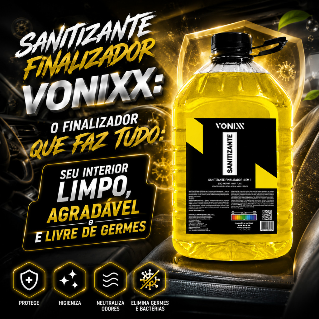 Sanitizante Finalizador Estofados Carpetes Tapetes Vonixx 5L