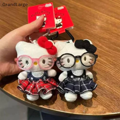 [GrandLarge] Chaveiro de pelúcia Sanrio Hello Kitty, com um pingente de boneca fofo, acessório de mochila requintado e c