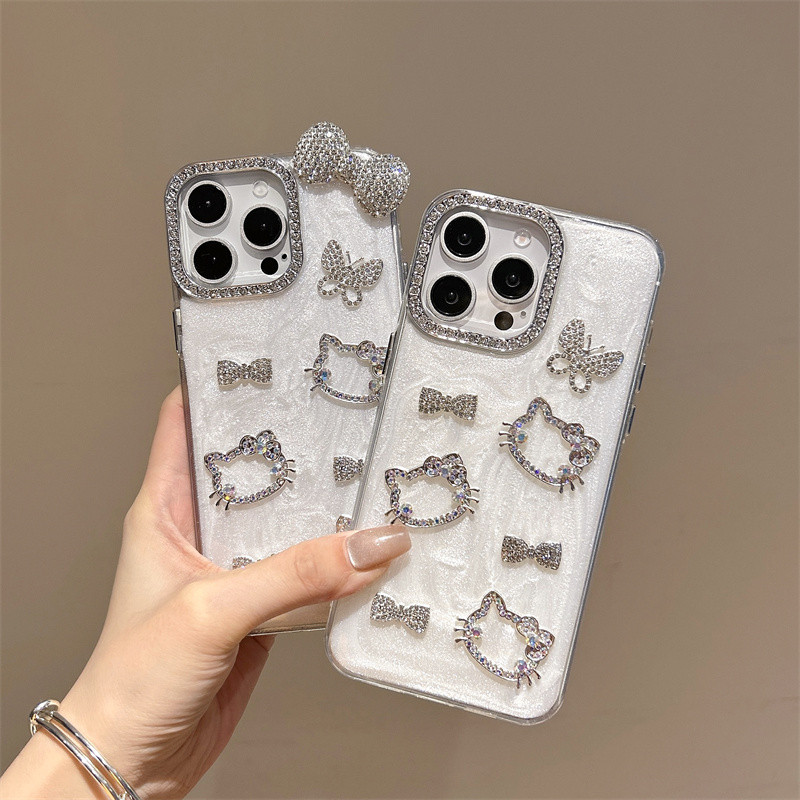 Adequado Para Iphone 16 Promax 6/7/8 X/XS Xms XR11 12 13 14 15 Inclui Capa De Telefone Pro Max/Plus Com Anel De Espelho