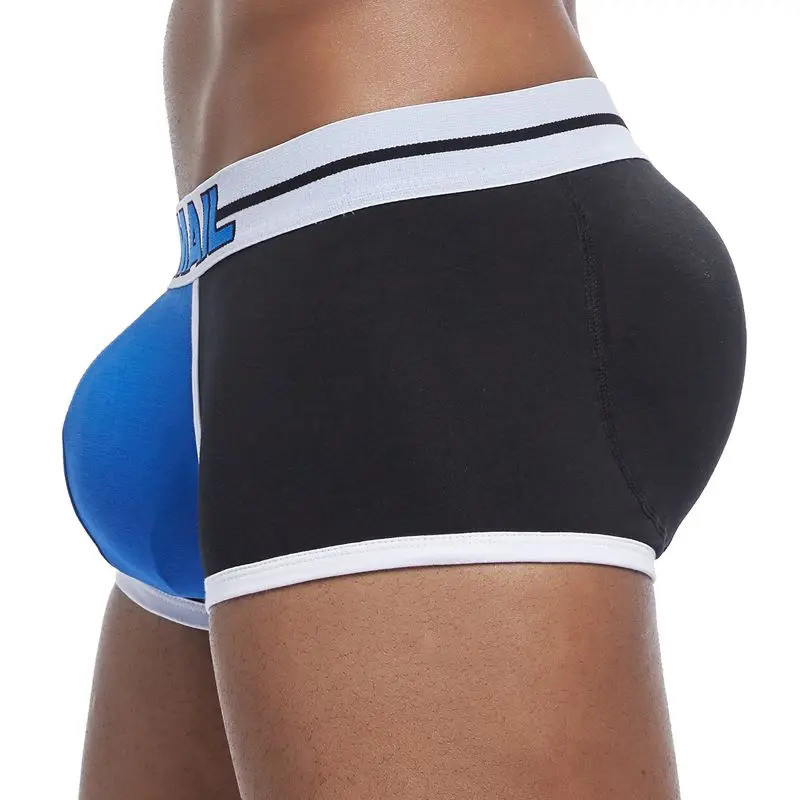 Roupa Íntima Masculina Sexy Bojo Melhorando Boxer Almofada Peniana E Quadris Nádegas Duplas
