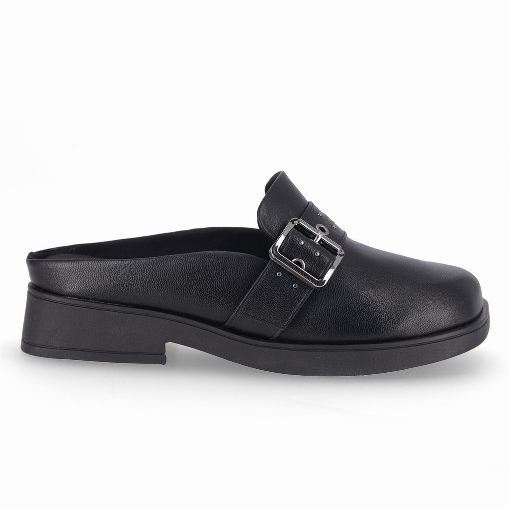Mule Francisca Salto Baixo Preto