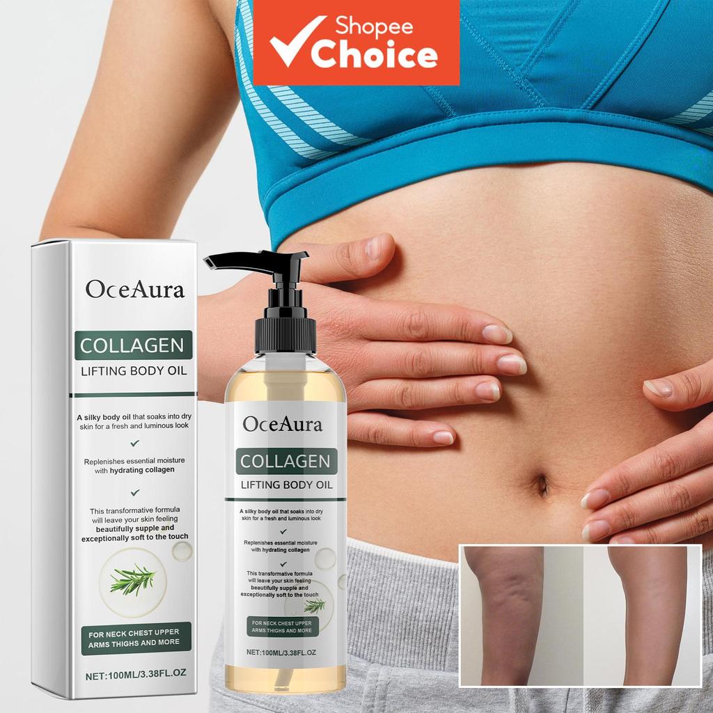 Óleo Corporal Firmador Avançado 100ml Colágeno Glicerina Butileno Glicol para Suporte à Elasticidade da Pele e Cuidado