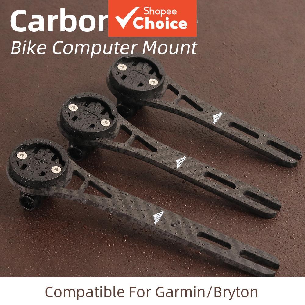 Suporte de Velocímetro de Fibra de Carbono para Bicicleta de Estrada, Compatível com Garmin e Bryton