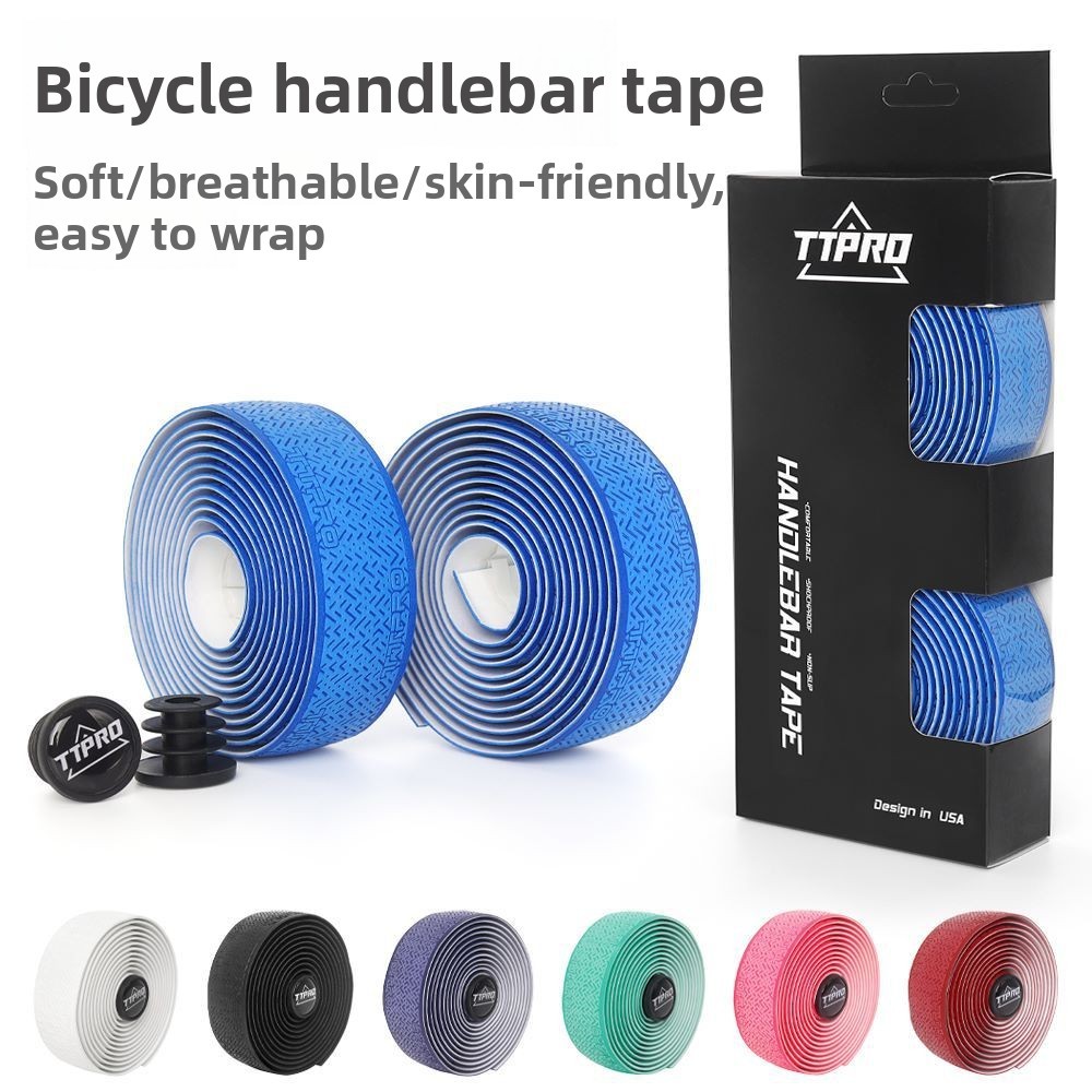TTPRO Fita Para Guidão De Bicicleta De Estrada , Antiderrapante , Resistente Ao Desgaste , Absorção De Choque Suor , Cou