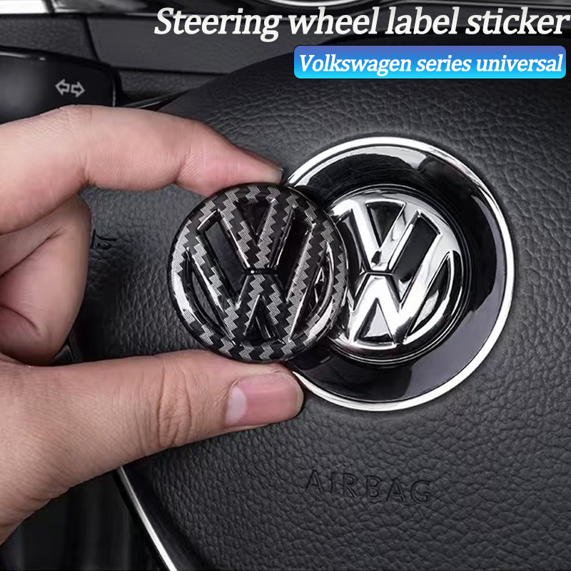 ABS Padrão De Fibra Carbono Volkswagen Volante Etiqueta Adesivo Emblema Para VW RLine Golf Amaok T5 T4 Phaeton Touran