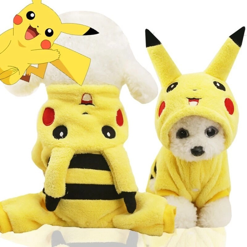 Fantasia Pikachu, vaquinha, rena  para Pets – Conforto, Estilo e Diversão!