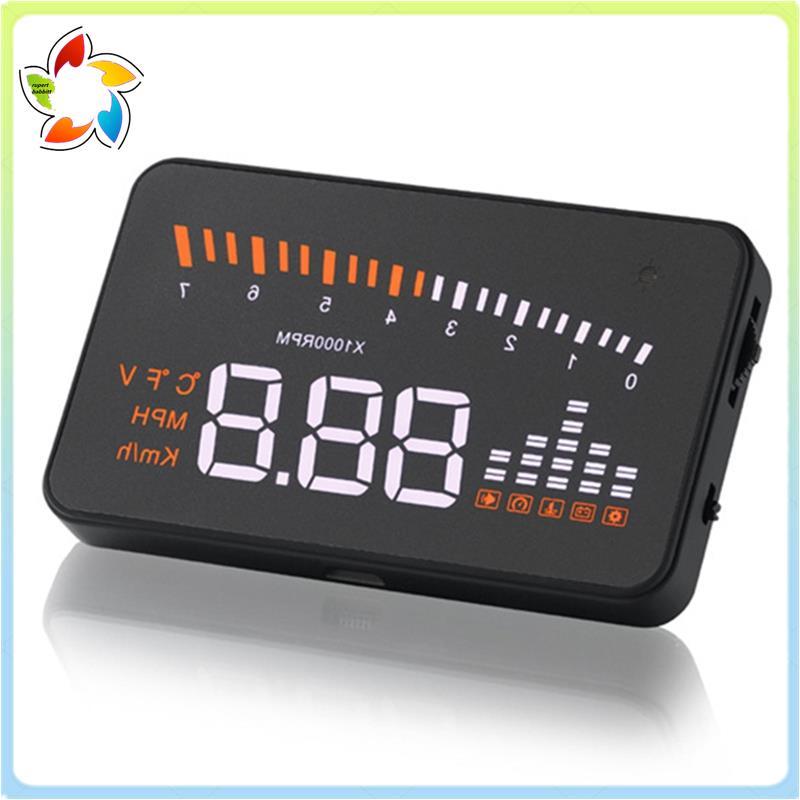 Carro Head Up Display HUD Velocímetro Temperatura Da Água Digital A Bordo Computador Pára-Brisa Projetor Acessórios Auto