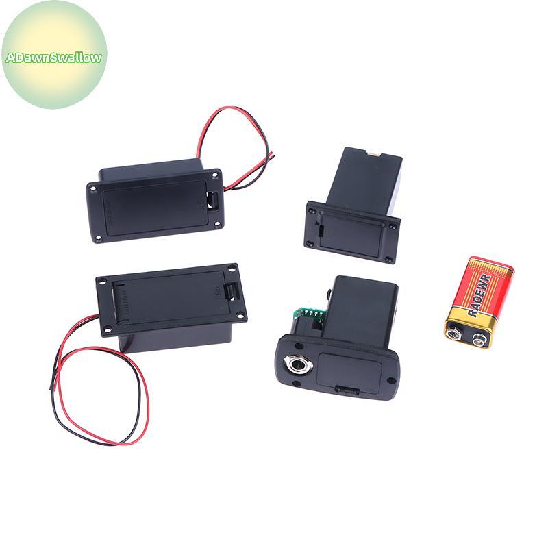 ADS 1 Conjunto De Acessórios DIY 9V Bateria Caso Titular Capa Caixa Para Guitarra Acústica Baixo Piup Bla Peças BR