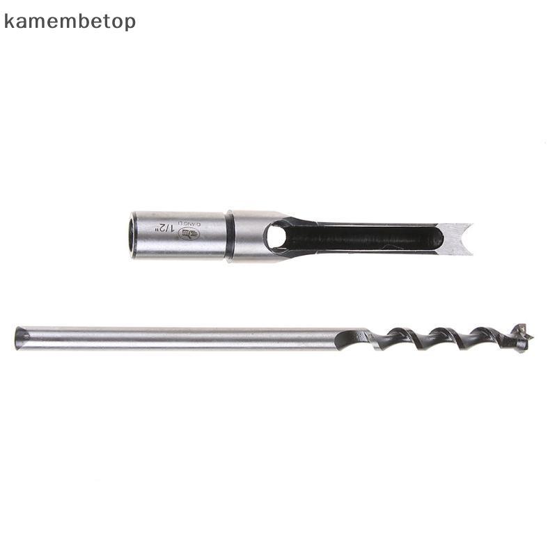 Conjunto De Brocas De Furo Quadrado , 4 Peças , Adaptador Portátil De Cinzel De Entalhar Para Oficina Doméstica , Uso Em
