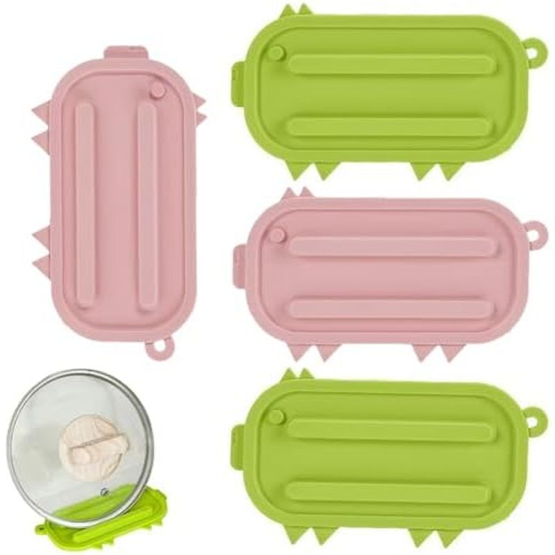 4 Pack Pot Lid Holder Non-Slip Pots Lid Organizer Stand Rest Pads Drip Tray for Kitchen Stove Top Pan Lids Skillet Lid S