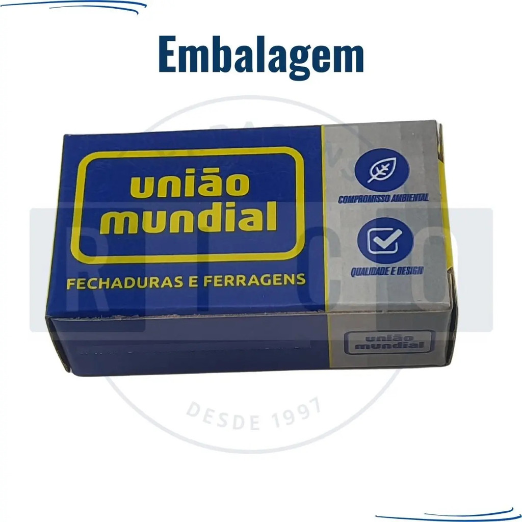 Trinco Redondo Ferrolho Fecho Porta Janela Madeira Aco Alumi