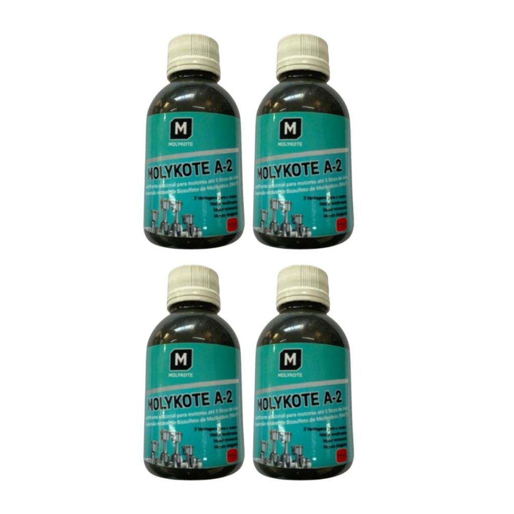 Kit 4 Molykote A2 100ml Aditivo MoS2 Bissulfeto De Molibdênio Reduz Atrito E Evita Desgaste
