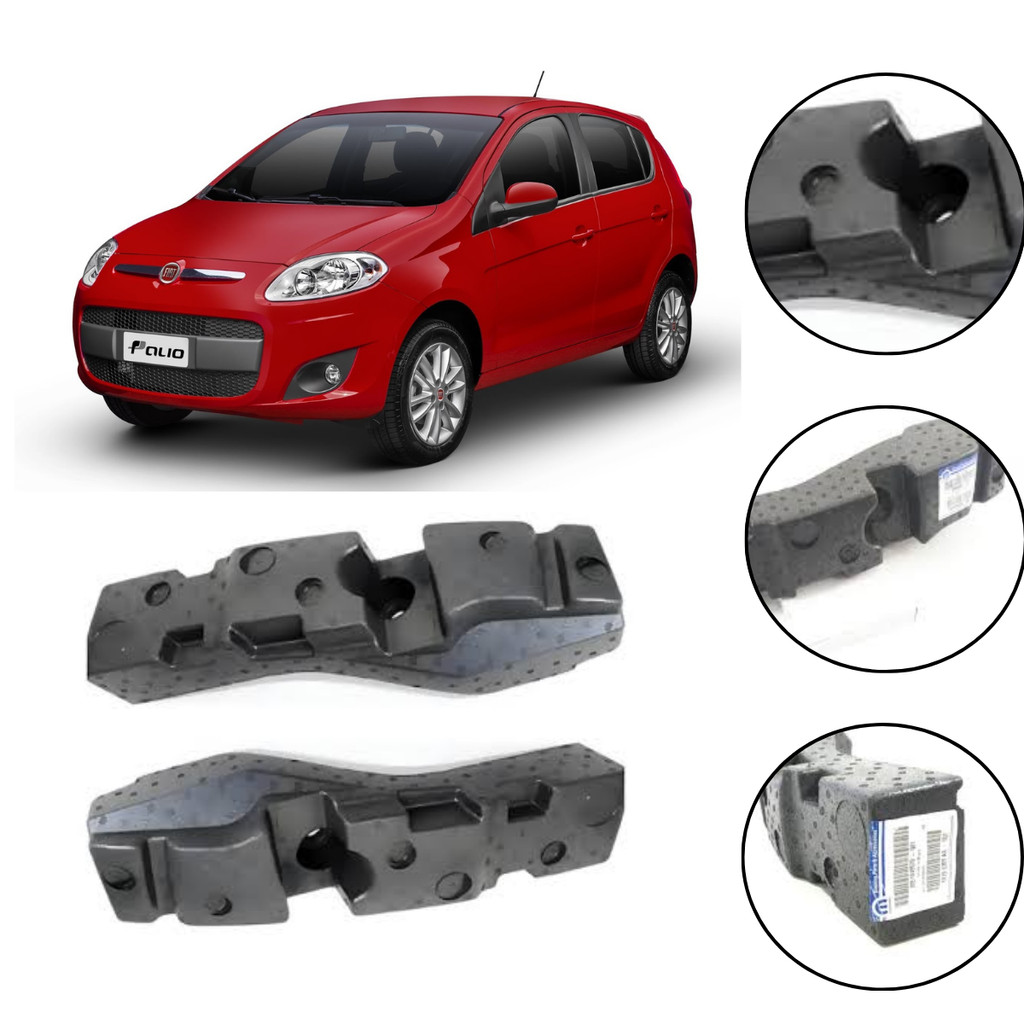 Par Absorvedor de Impacto do Para-Choque Fiat Palio Attractive