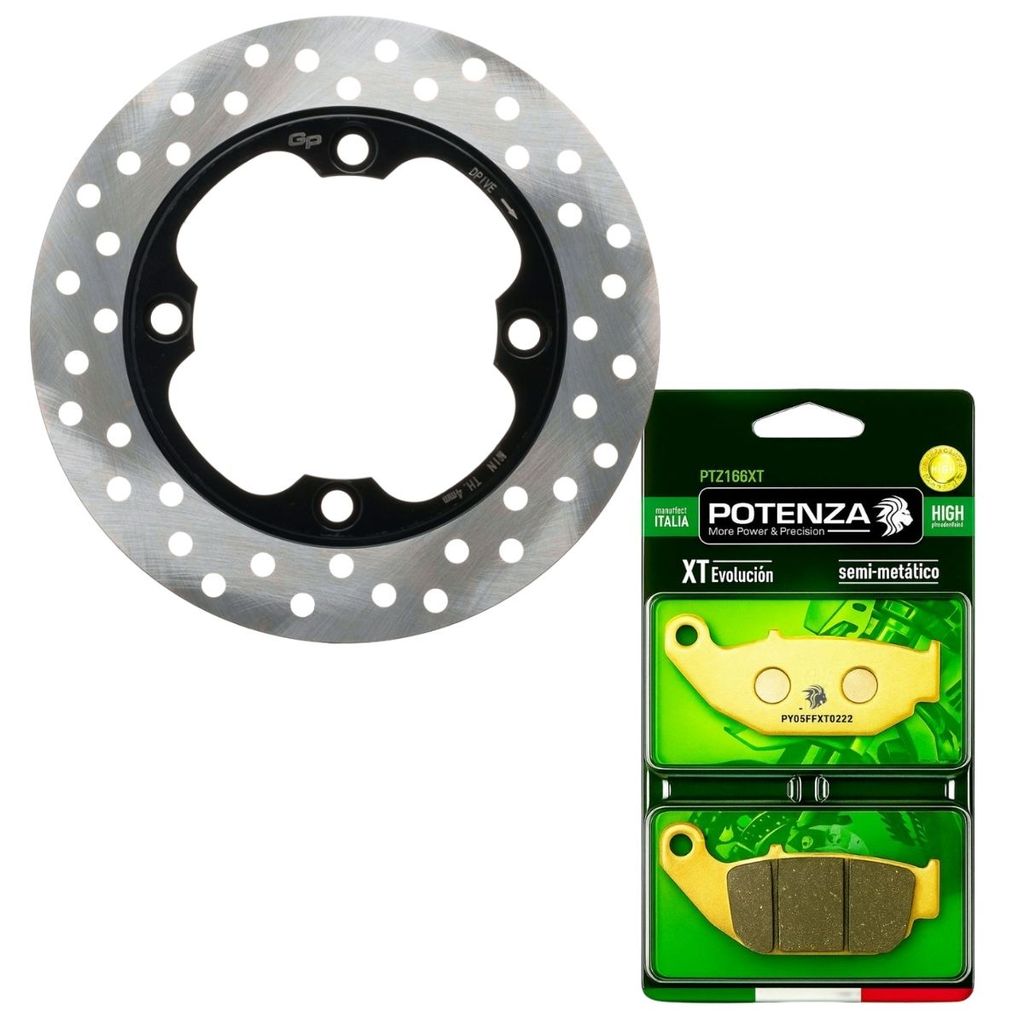 Disco de Freio Traseiro Cb 250f Twister / Cb 300f Twister + Pastilhas Potenza
