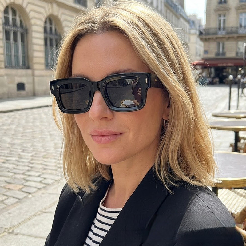 Óculos de sol femininos europeus americanos óculos de sol da moda protetor solar óculos de sol