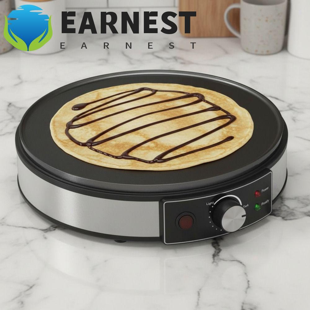 Máquina De Crepe Elétrica EARNEST , Panqueca Redonda De Tamanho Grande | Panela De Alumínio Para Grelhar