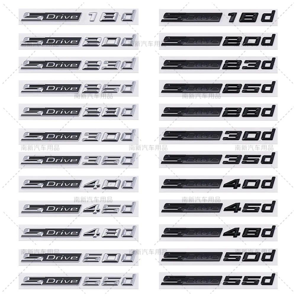 3D SDrive 30d 50d 35d 18d 20d 23d 25d 40d 45d Logotipo Carta Carro Traseiro Tronco Emblema Decalque Adesivo Para BMW X1