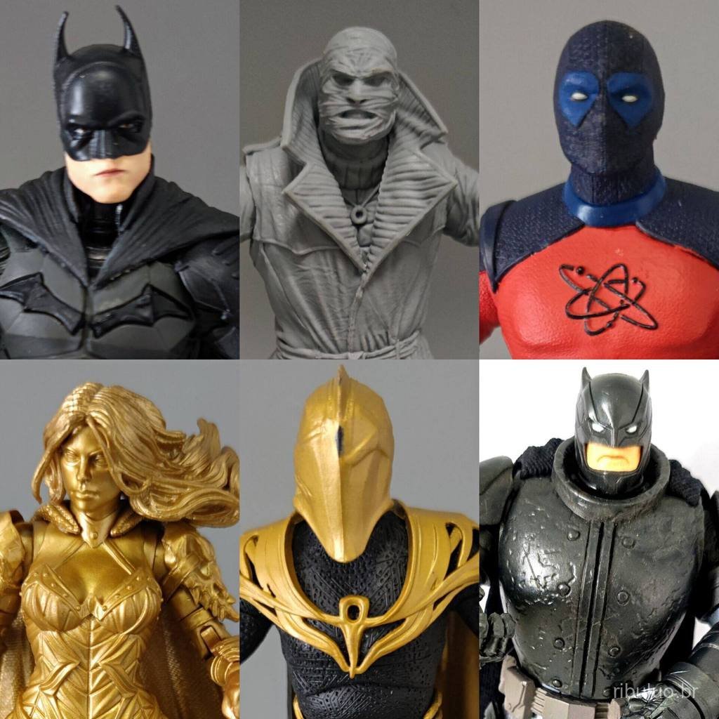 Nova figura McFarlane sem acessórios, Batman, Mulher-Maravilha, Doctor Fate, Atom, figura de ação ICB3