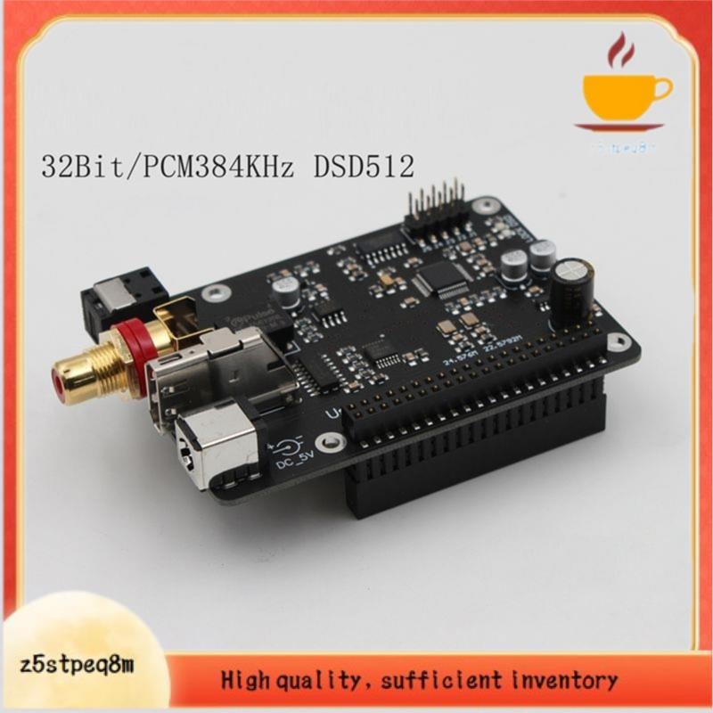 R19 Para Pi4 3B 4B Alta Fidelidade Transmissão Digital Webcast Fibra Óptica Coaxial I2S 384K DSD512 Módulo De Suporte