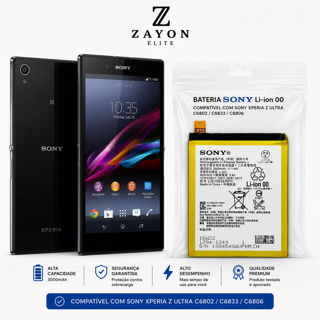 Bateria Para Celular Sony Xperia Z Ultra C6843 XL39h Original