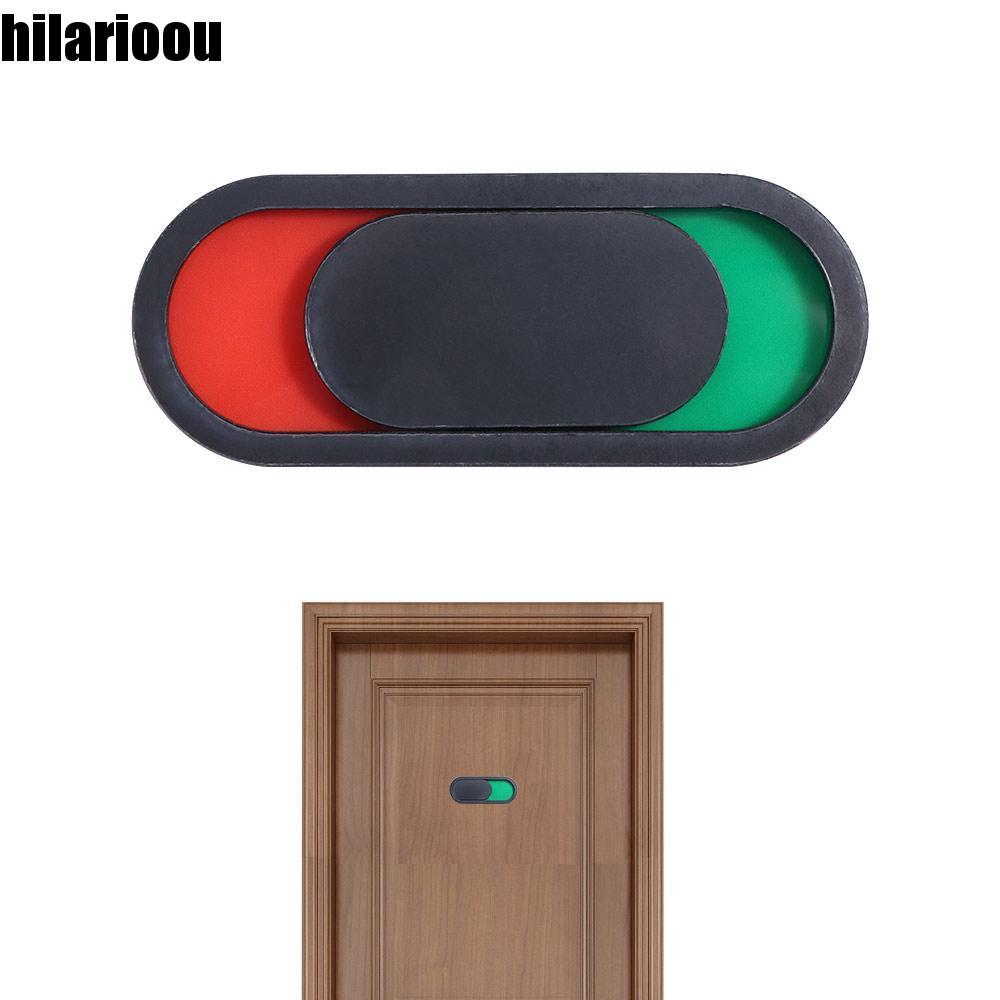 HILARIOOU Placa De Não Perturbe , Deslizante oval Aberta Para Porta De Vaso Sanitário , Acrílica