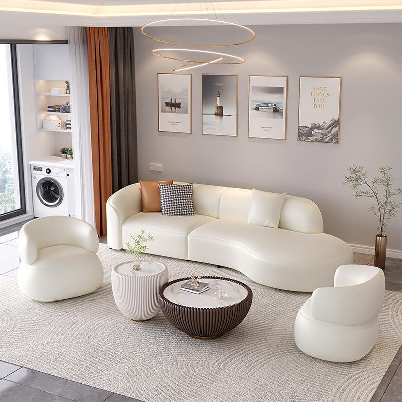 Tecnologia pano sofá sala de estar simples e moderno sofá mesa café combinação conjunto salão beleza recepção arco concu