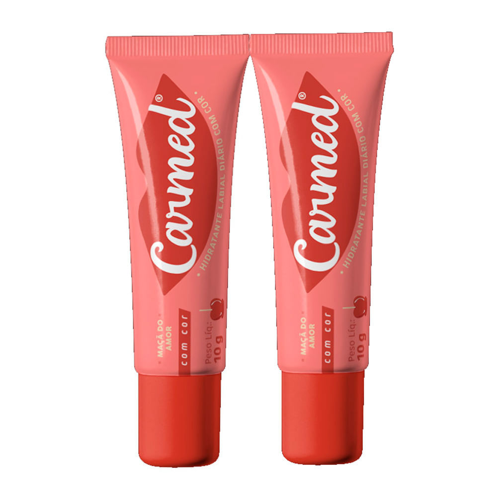 Kit 2 Hidrante Labial Carmed Maçã do Amor com Cor 10g