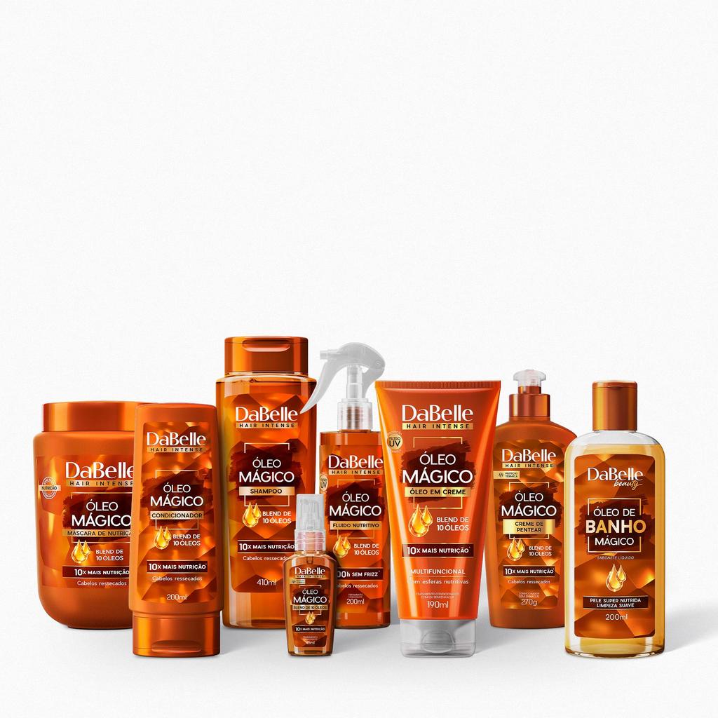 Kit Completo Óleo Mágico C/ Máscara 800g DaBelle Hair - 8 produtos