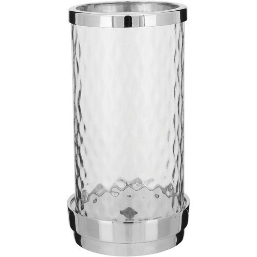 CASTIÇAL PORTA VELA DECORATIVO 28x13x14cm VIDRO TRANSPARENTE HOME&CO DRACO HOME&CO