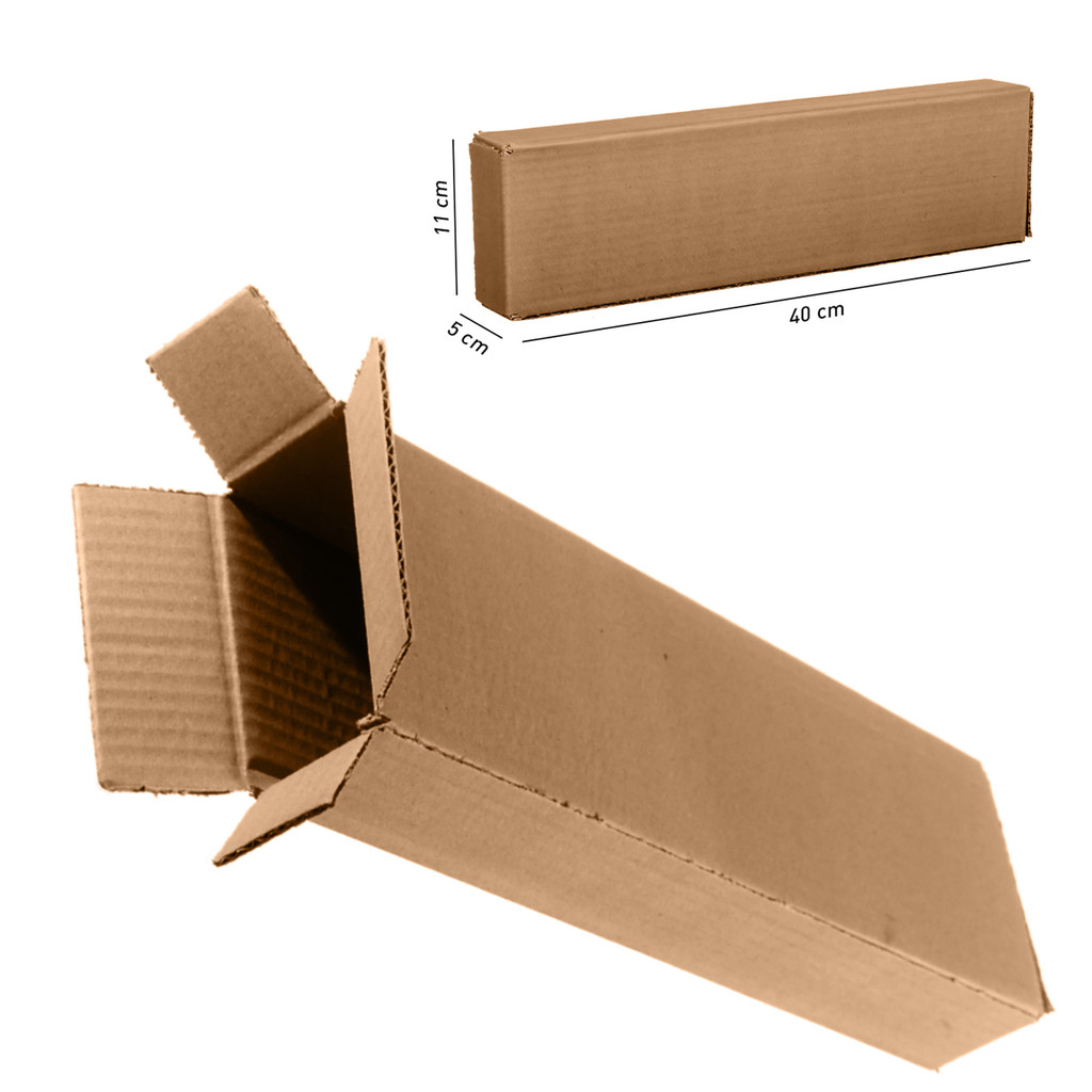 50 Caixas Papelão embalagem de facas ecommerce 11x5x40 cm
