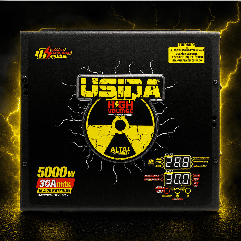 Fonte High Voltage Usina 5000W 30A Até 320V Com Voltímetro e Amperímetro Digital — imagem 2 de 2